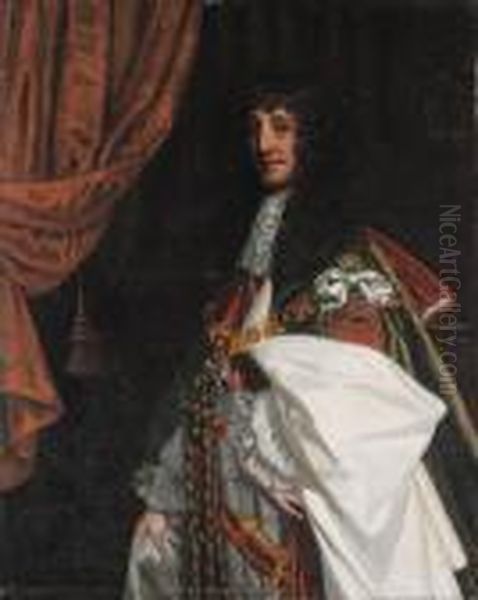 Portrait Of Prince Rupert Of The Rhine Oil Painting by Sir Peter Lely