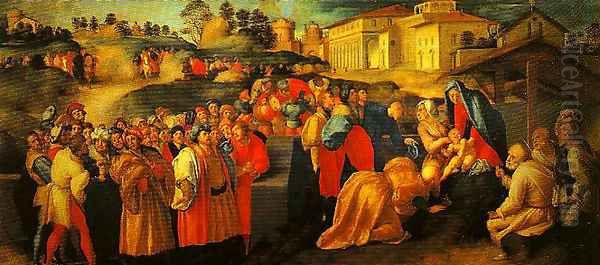 The Adoration of the Magi Oil Painting by (Jacopo Carucci) Pontormo