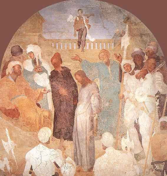 Christ before Pilate Oil Painting by (Jacopo Carucci) Pontormo