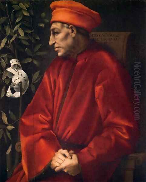 Cosimo il Vecchio Oil Painting by (Jacopo Carucci) Pontormo