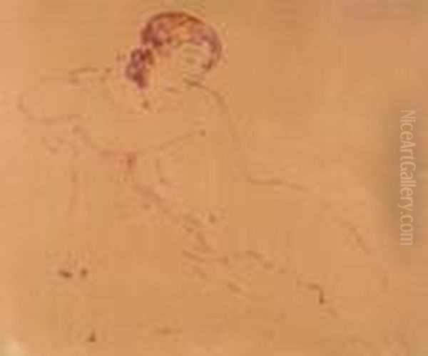 Femme Nue Oil Painting by Georges Lemmen