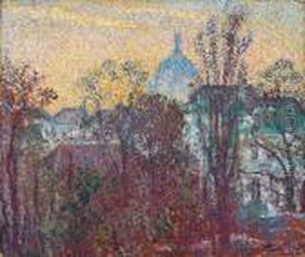 Sainte Marie, Bruxelles Oil Painting by Georges Lemmen