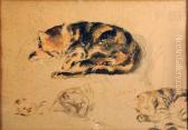 Le Chat Oil Painting by Georges Lemmen