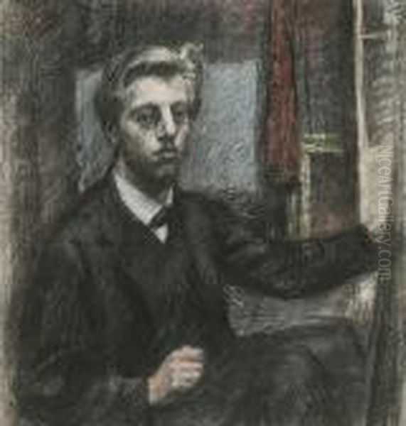 Self-portrait (1887) Oil Painting by Georges Lemmen