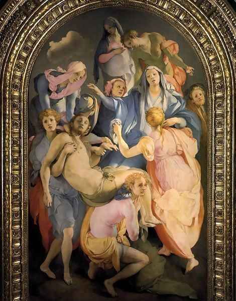 Deposition 2 Oil Painting by (Jacopo Carucci) Pontormo