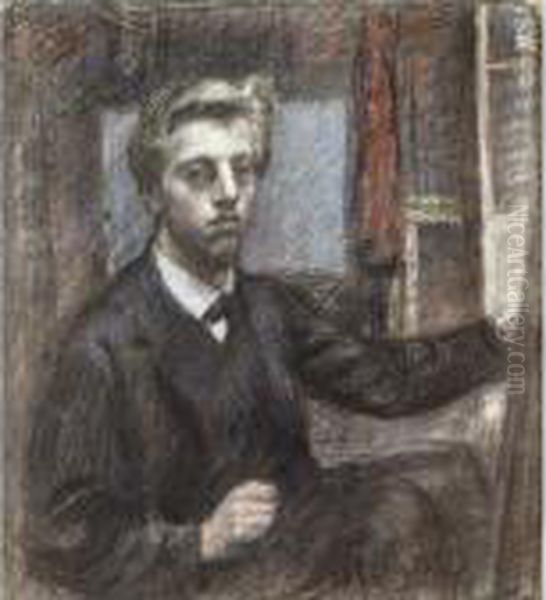 Autoportrait Oil Painting by Georges Lemmen