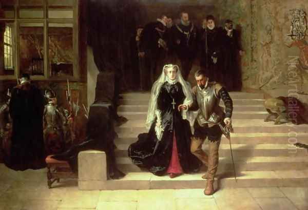 Mary, Queen of Scots 1542-87 being led to Execution Oil Painting by Laslett John Pott