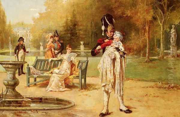 The King Of Rome And His Nurse Oil Painting by Laslett John Pott