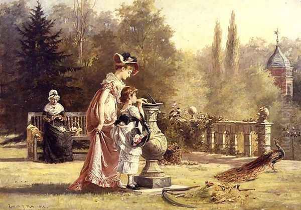 Life is like a Sundial, 1878 Oil Painting by Laslett John Pott