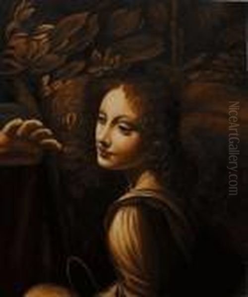 The Virgin Of The Rocks Oil Painting by Leonardo Da Vinci