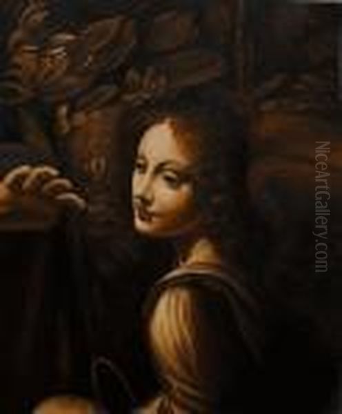 The Virgin Of The Rocks Oil Painting by Leonardo Da Vinci