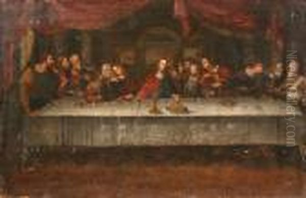 The Last Supper Oil Painting by Leonardo Da Vinci