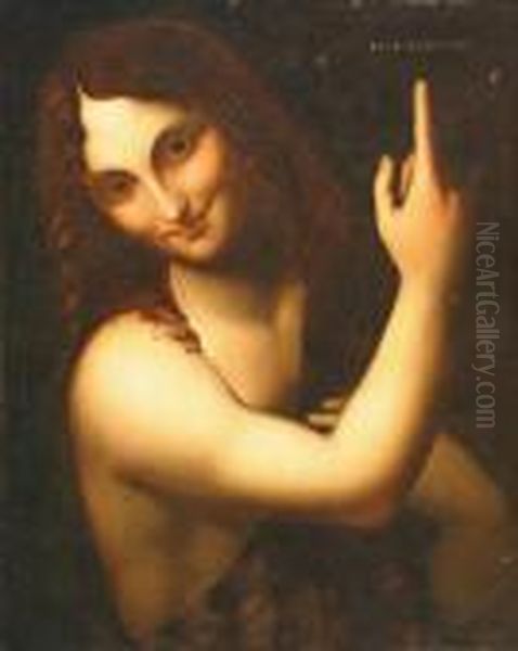 St. John The Baptist Oil Painting by Leonardo Da Vinci