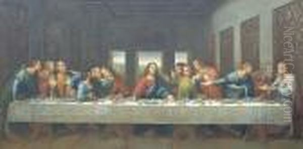 The Last Supper Oil Painting by Leonardo Da Vinci