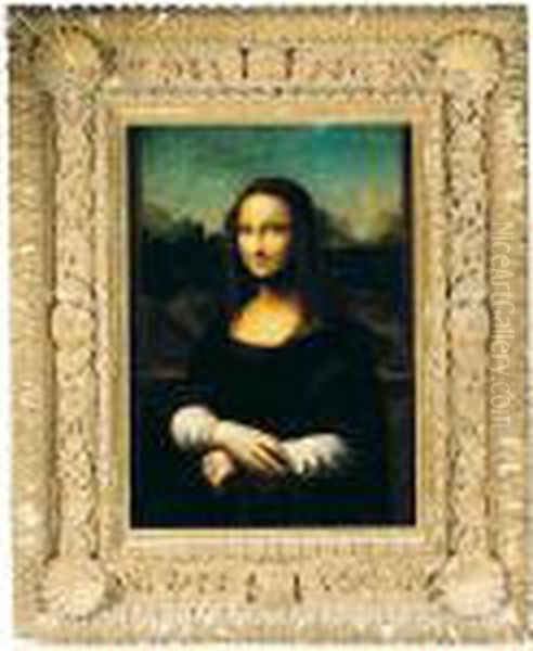 The ``mona Lisa' Oil Painting by Leonardo Da Vinci