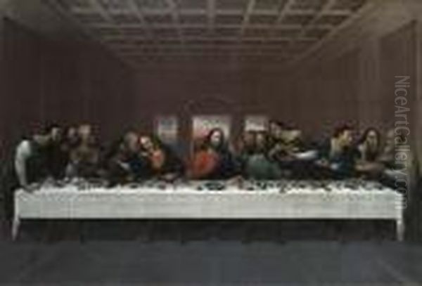 The Last Supper Oil Painting by Leonardo Da Vinci