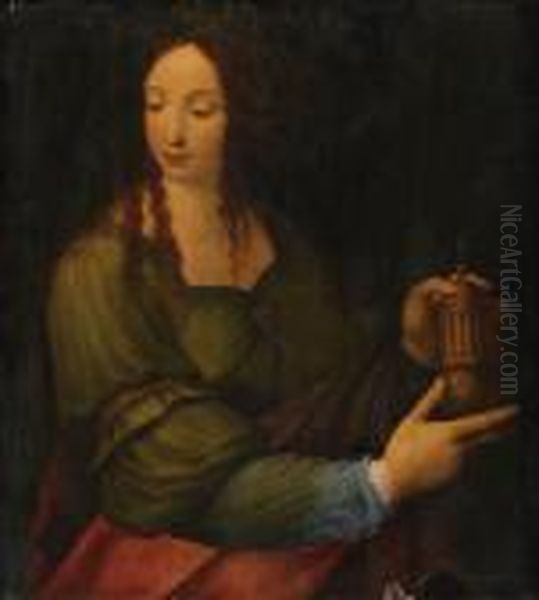 The Magdalen Oil Painting by Leonardo Da Vinci