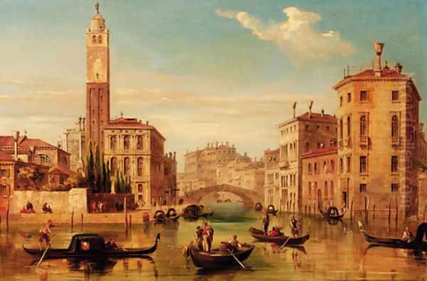 A Venetian cappriccio Oil Painting by Edward Pritchett