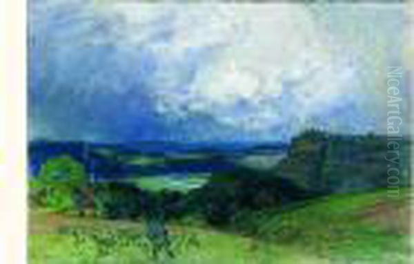 Ciel D'orage Oil Painting by Auguste Louis Lepere