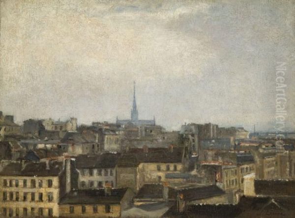 Caen, Vue Generale Oil Painting by Stanislas Lepine