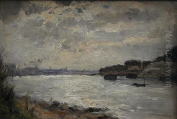 The Seine Oil Painting by Stanislas Lepine