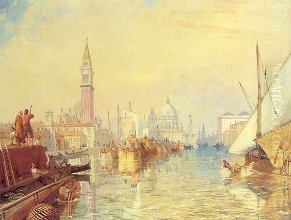 San Giorgio Maggiore, Venice Oil Painting by James Baker Pyne