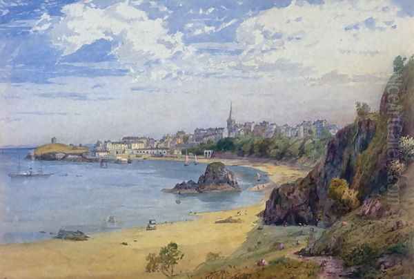 Tenby Oil Painting by James Baker Pyne