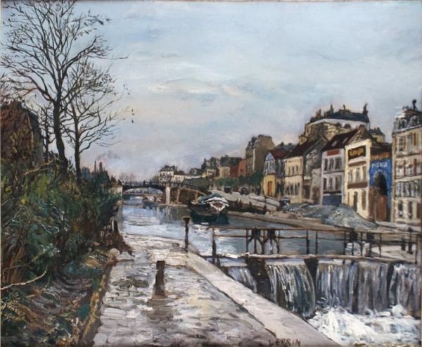 Paris Oil Painting by Marcel Leprin