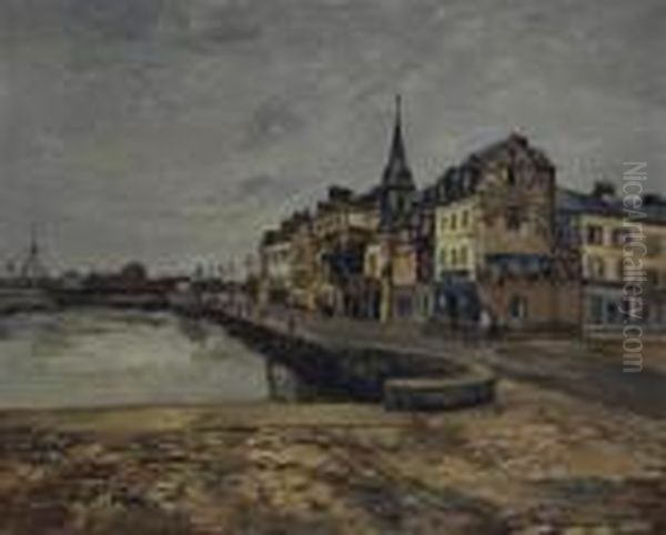 Port De Honfleur Oil Painting by Marcel Leprin