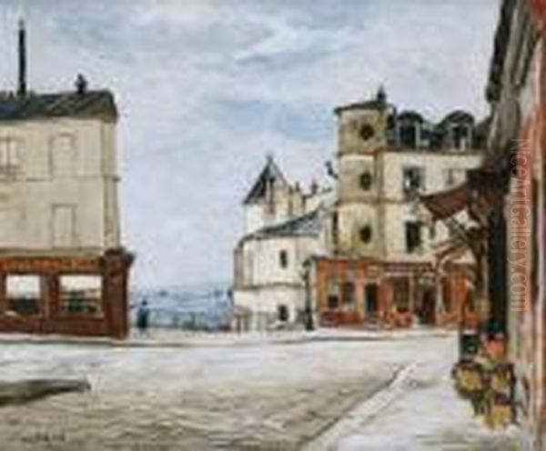 Paris, L'echappee Depuis Montmartre Oil Painting by Marcel Leprin