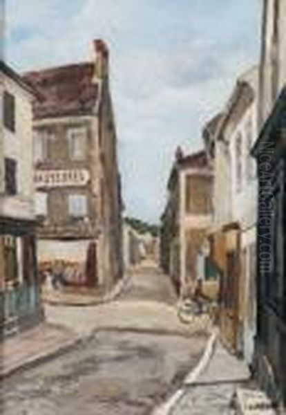 Dans La Rue Oil Painting by Marcel Leprin