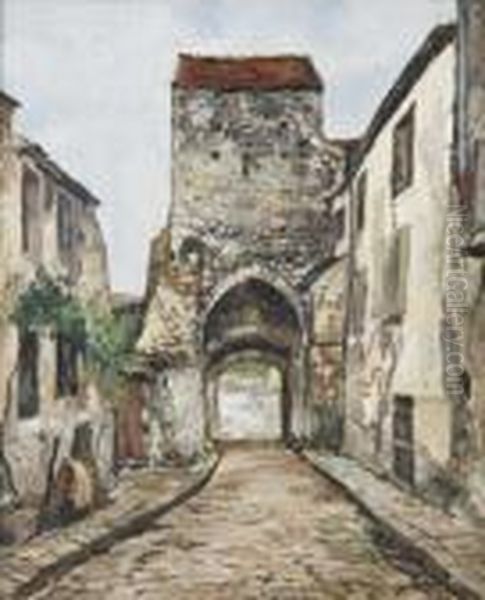 La Vieille Tour. Oil Painting by Marcel Leprin