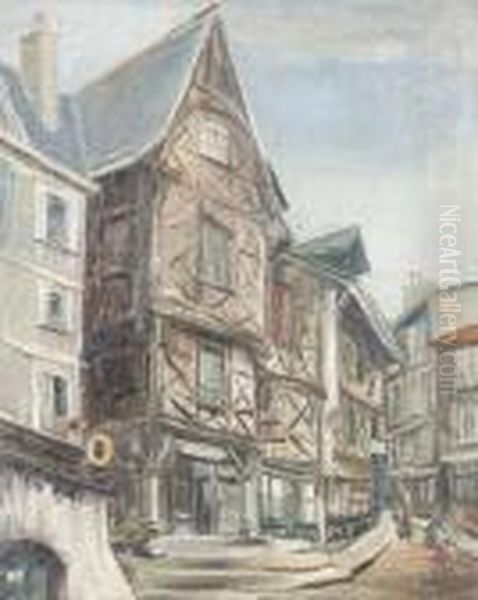 Rue De Thiers Oil Painting by Marcel Leprin