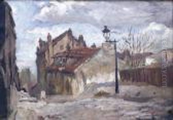 Vue De Ville Oil Painting by Marcel Leprin