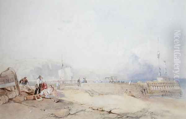 Dover Harbour, 1839 Oil Painting by James Baker Pyne