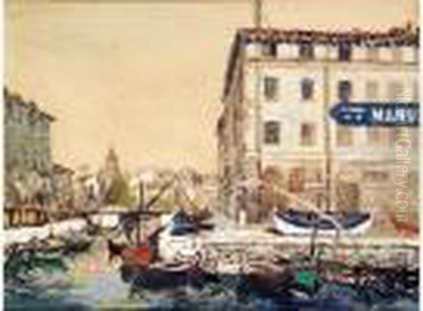 Venise Oil Painting by Marcel Leprin