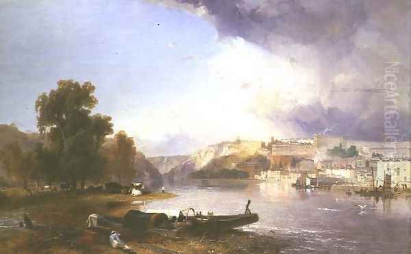 Clifton from Ashton Meadows, 1836 Oil Painting by James Baker Pyne