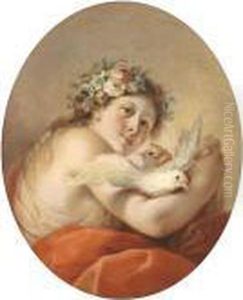 Le Printemps Oil Painting by Jean-Baptiste Le Prince