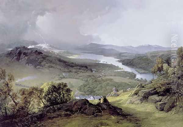 Windermere from Orrest Head Oil Painting by James Baker Pyne