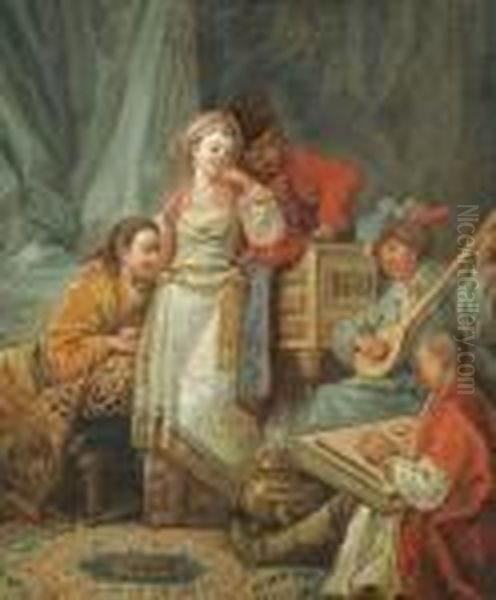 Le Concert Russe Oil Painting by Jean-Baptiste Le Prince