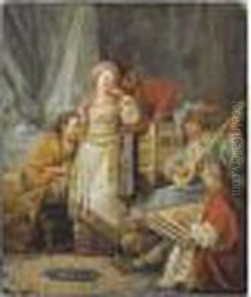 Le Concert Russe Oil Painting by Jean-Baptiste Le Prince