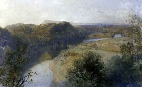 The Ribble from Red Seat Oil Painting by James Baker Pyne