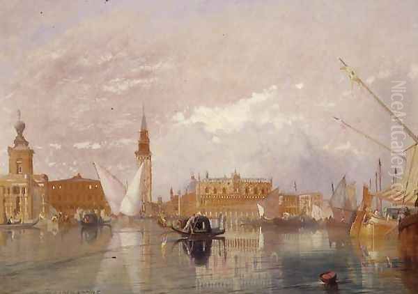 View of Venice, 1867 Oil Painting by James Baker Pyne