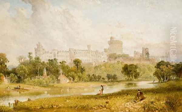 Windsor Castle Oil Painting by James Baker Pyne