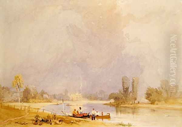 Syon House, on the Thames Oil Painting by James Baker Pyne