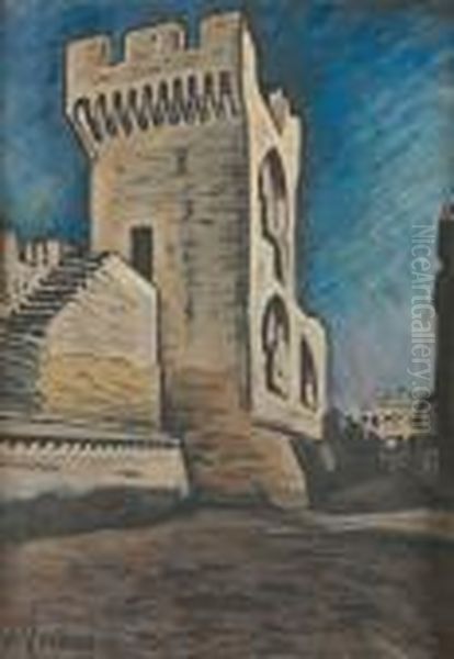 Derri?re Les Remparts Oil Painting by Alfred Lesbros