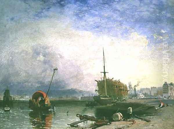 Recollections of Bristol Harbour Oil Painting by James Baker Pyne