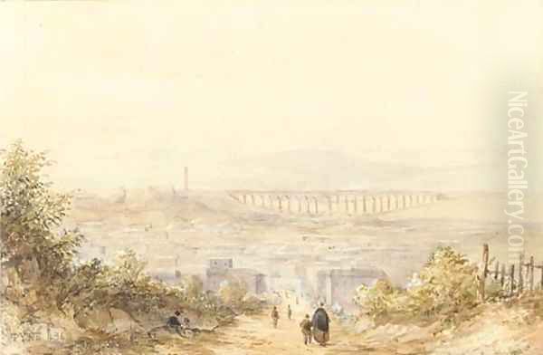 The Ribblehead Viaduct, Yorkshire Oil Painting by James Baker Pyne