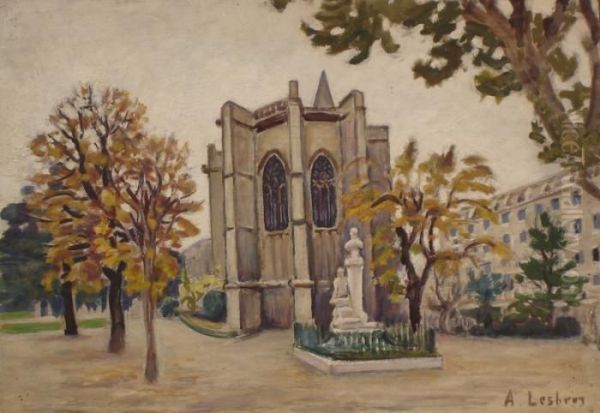 Eglise Saint Martial Oil Painting by Alfred Lesbros