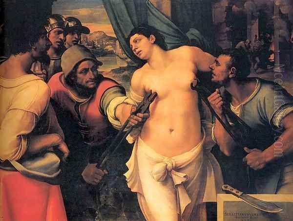 The Martyrdom of St. Agatha Oil Painting by Sebastiano Del Piombo